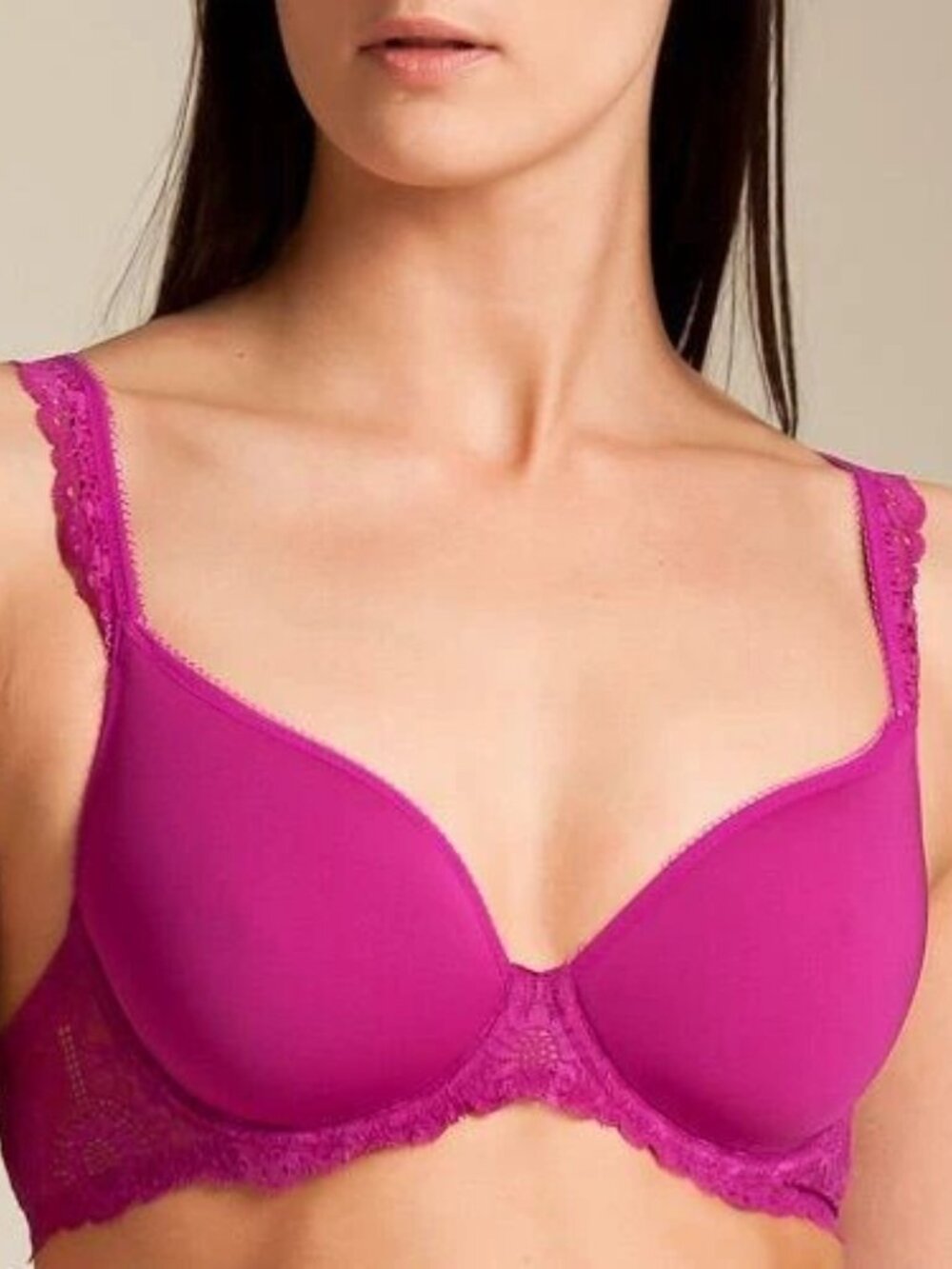 Simone Perele Caressence Magenta Pink Spacer T-Shirt Bra